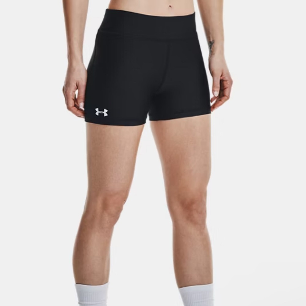 Black Tight-Fit Biker Short